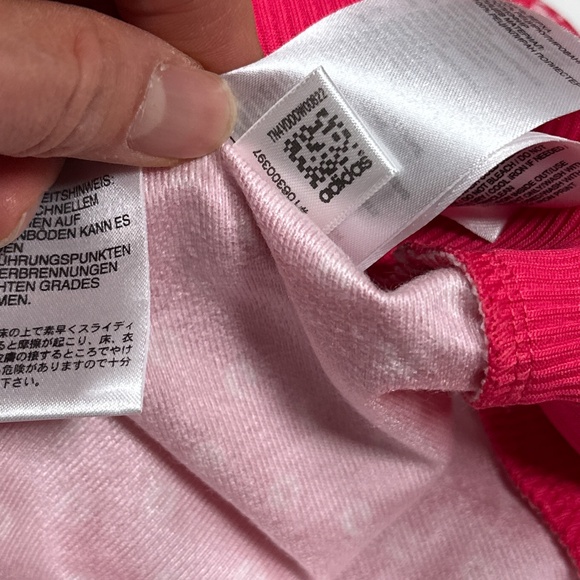 Adidas Originals Firebird Lips Kisses Pink Striped Track Jacket Womens Small - Picture 11 of 12